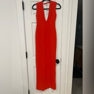 Solace London Red Aretha Maxi Dress Size 4
